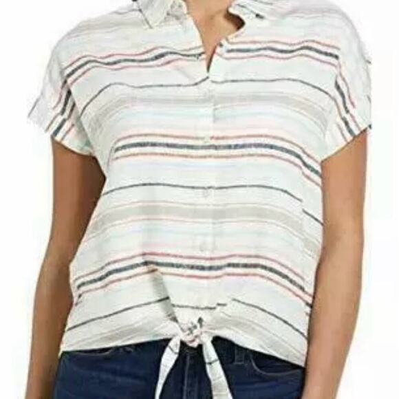 Weatherproof Women's  Linen Top Large NWT - Picture 2 of 4